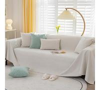 Coperta impermeabile per divano, grande, 180 x 340 cm, in poliestere, protezione per mobili da 1-4 posti, elegante fodera per soggiorno, adatta agli animali domestici