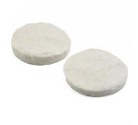 Coperta in fibra di ceramica per camino, in silicone di magnesio e calcio, spugna antincendio ad alta temperatura 1206 °C, rotonda, 8,6 x 1,2 cm (2 pezzi)
