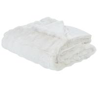 Coperta in finta pelliccia bianco 200 x 220 cm Salka