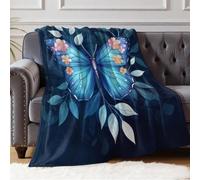 Coperta in Flanella 220 x 240 cm Mobili a forma di farfalla Plaid Morbido Quattro Stagioni per Divano Letto Poltrona e Momenti di Relax