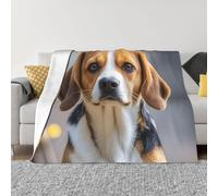 Coperta in Flanella Cute Beagle Dog Copriletto Resistente Coperte da Tiro Calda Coperte da Lancio Divano Perpoltrona Regalo M