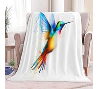 Coperta in Flanella Disegni Per Tatuaggi Uccelli Colore Chiaro - Coperta Plaid in Flanella di Microfibra Morbida e Leggera, Calda e Confortevole per Letto Singolo o Matrimoniale, 220 x 240 cm