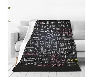 Coperta in Flanella Math Formula Coperte da Lancio Accogliente Copriletto Flanella Resistente Coperte da Tiro per Divano Compleanno Famiglia 125X150Cm
