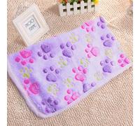 Coperta in flanella/pile per cuccia cani e gatti - Plaid impronte zampe