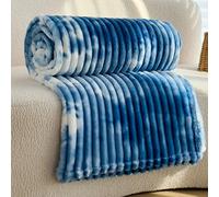 Coperta in Flanella Tinta Unita, Coperta for Un Pisolino Pigro, Può Essere Coperta o Stesa, Universale for Tutto L'anno, Calda e Confortevole(Blue 1,XL)