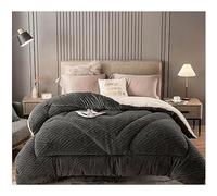 Coperta in lana di agnello per letto matrimoniale, calda coperta in velluto double-face per tutte le stagioni, trapunta in peluche spesso, accogliente biancheria da letto per camera da letto e