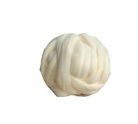 Coperta in lana super spessa 8 cm tessuta a mano, sciarpa e cuscino a forma di nido for gatti - 500 g, accessorio in lana accogliente(Creamy white)