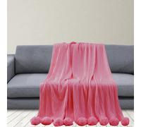 Coperta in maglia DOPPA DI REGOLA DELLA CASA Coperta accogliente per la