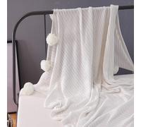 Coperta in maglia DOPPA DI REGOLA DELLA CASA Coperta accogliente per la