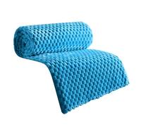 Coperta in microfibra, double face, blu 2, blu GGG | Calda coperta invernale per divano letto, copriletto per il comfort invernale, coperta in microfibra