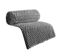 Coperta in microfibra, double face, Gentleman gray 4, Gentleman gray AAA | Calda coperta invernale per divano letto, copriletto per il comfort invernale, coperta in microfibra