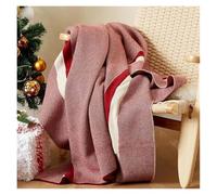 Coperta in morbido pile rosso - Leggera e calda, perfetta per il divano e