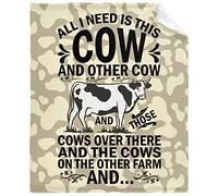 Coperta in Peluche all I Need Is This Cow And That Other Cow Coperta di Flanella Durevole Coperte Traspiranti Blanket per Quattro Stagioni Camera da Letto Divano S