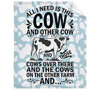 Coperta in Peluche all I Need Is This Cow And That Other Cow Copriletto Morbido Coperte Durevole Blanket per Ufficio Camera da Letto Divano L