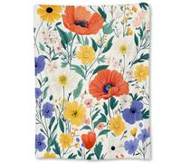 Coperta in Peluche Beautiful Flower Colorful Coperta di Flanella Durevole Blanket Morbido Copriletto per Camera da Letto Ufficio Divano L