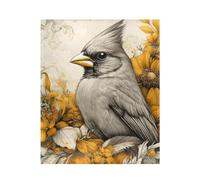 Coperta in Peluche Bird Flowers Cute Copriletto Confortevole Coperte Morbido Blanket per Ufficio Camera da Letto Divano S
