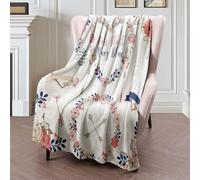 Coperta in Peluche Celebration Peony Blush Navy Heart Blue Invitation Wedding Design Flower Nature Objects Coperta di Flanella Traspiranti Copriletto Durevole Blanket per Ufficio L