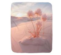 Coperta in Peluche Tenacious Life in The Desert Pink Copriletto Durevole Coperte Comfort Blanket per Ufficio Letto Divano S