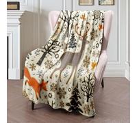 Coperta in Peluche Trees Paper Winter Zoo Pattern Cute Owl Spruce Snow Animals Wildlife Birds Textures Coperte Morbida Copriletto Confortevole Coperta di Flanella per Ufficio Divano M