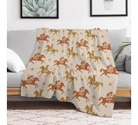 Coperta in Peluche Vintage Western Cowboy Coperte Durevole Copriletto Traspiranti Blanket per Divano Ufficio Camera da Letto M