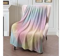 Coperta in Peluche Web Violet Iridescent Ombre Creative Lollipop Artwork Peach 3 Sweet Abstract Color Textures Blanket Morbida Coperte Confortevole Copriletto per Divano Quattro Stagioni S