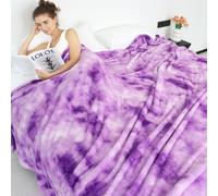 Coperta in pile accogliente, morbida e leggera, calda coperta viola autunnale per divano, letto, campeggio, viaggi, picnic, coperta per esterni, biancheria da letto, bambini, ragazzi, ragazze, adulti,