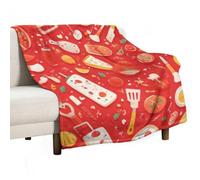 Coperta in Pile Barbeque Coperta per Letto Comodo Multifunzionale Copridivano, per Living Rooms, Campeggio, Picnic, 76x102cm