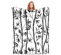 Coperta in Pile Black Tree Coperta per Letto Morbida Calda Copridivano, per Picnic, Seggiolino Auto, Living Rooms, 125x150cm