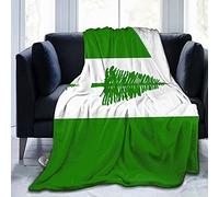 Coperta in pile con bandiera dell'isola di Norfolk Coperta da letto morbida e calda antistatica Coperta da letto di lusso sfocata per divano, letto, divano Ultra lussuosa calda e accogliente per tut
