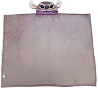 Coperta in Pile con Cappuccio Disney Stitch Angel