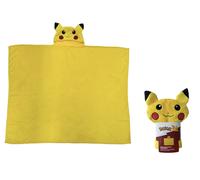 Coperta in Pile con Cappuccio Pokemon Pikachu