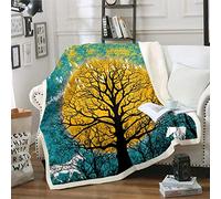 Coperta in pile con cavallo in stile sherpa, per bambini, ragazzi, ragazze, cavallo al galoppo, stampa 3D, motivo animali selvatici, coperta sfocata per divano letto, matrimoniale, 160 x 180 cm