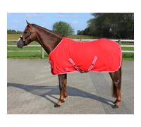 Coperta in pile con cinghie Q-essentials Color Rouge 175 cm