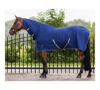 Coperta in pile con copri collo e cinghie Q-essentials Basic Bleu 185 cm