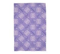 Coperta in pile con licenza ufficiale K Pop Demon Hunters | Pile morbidissimo e caldo | Design viola e dorato | Perfetta per casa, pigiama party e campeggio | 100 x 150 cm