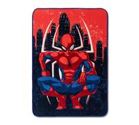 Coperta In Pile Con Pose Skyline Di Spider-Man Marvel | 45 X 60 Pollici