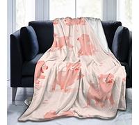 Coperta in pile di flanella ultra morbida con motivo con maialino, coperta per letto, divano, camera da letto, ufficio, campeggio, viaggi, 101,6 x 127 cm