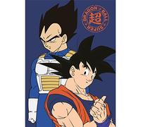 Coperta in pile Dragon Ball Super Son Goku e Vegeta 140 x 100 cm