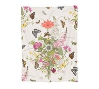 Coperta in Pile Elegant Flowers Butterfly Nature Beige Coperta in Pile Invernale Lavabile Decorazione Copriletto, per Seggiolino Auto, Travel, Office, Living Rooms, 150x200cm