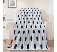 Coperta in pile morbida e leggera con stampa Minimalismo Geometria Punti, Grigio coperta in flanella per letto divano viaggi, idea regalo per adolescenti e donne 180 x 200 cm