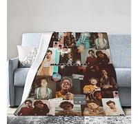 Coperta in pile per divano, campeggio, super morbida, leggera, accogliente, di lusso, in flanella, con scritta Harry Cicinnus Sty-les, soffice coperta in peluche, 125 cm x 100 cm