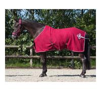 Brands of Q Coperta in Pile con Decorazione, Bordeaux/Argento - 110 cm