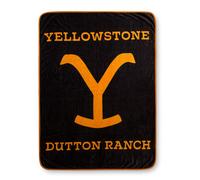 Coperta In Pile Raschel Yellowstone Dutton Ranch | 45 X 60 Pollici