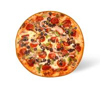 Coperta In Pile Rotonda Supreme Pizza | 60 Pollici