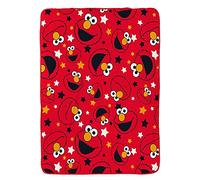 Coperta in pile Sesame Street | Design Elmo | Coperta super morbida | Perfetta per ogni camera da letto, 100 x 150 cm