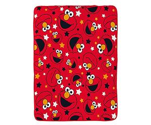 Coperta in pile Sesame Street | Design Elmo | Coperta super morbida | Perfetta per ogni camera da letto, 100 x 150 cm