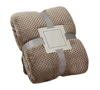 Coperta in Pile Soffice Leggere, Microfibra Calde Coperta da Divano, Multifunzionale Comfort Coperta da Letto per Divano, Letto, Ufficio,Coffee-79"x118"/200x300cm