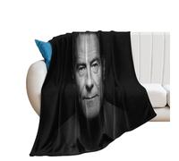 Coperta in pile spessa e calda con poster di Bryan Cranston famoso attore (2), per letto, divano, coperta in flanella morbida e pelosa, per tutte le stagioni, 76,2 x 101,6 cm