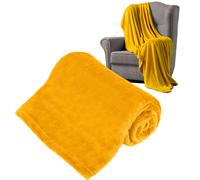 Teesa Coperta in pile 150 x 200 cm giallo TSA8901-3