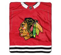 Coperta In Raschel Con Maglia Dei Chicago Blackhawks 50" X 60"